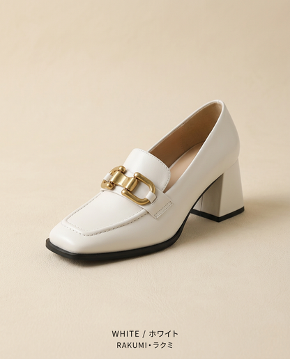 ゴールドビット スクエアトゥ メリージェーンローファーパンプス